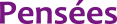 pensées logo